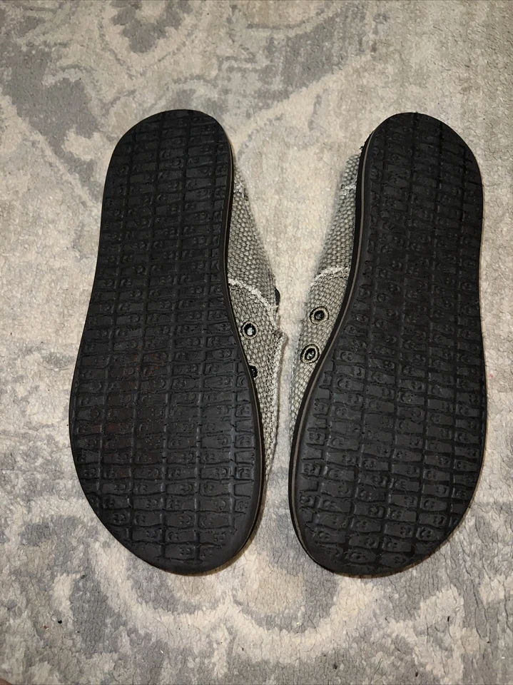 Zapatos Mocasines SANUK Jóvenes Grandes Niños Talla 3 Grisáceo-Verde Lona, Niños Foto 4 de 4