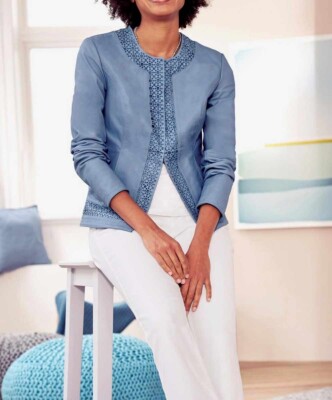 Designer Lederjacke Linea Tesini Größe 38 NEU