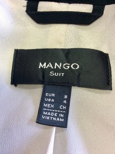 SMART MANGO SUIT BLACK JACKET SIZE S - Picture 3 of 3