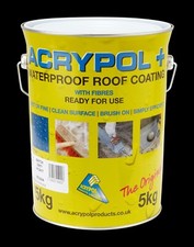 CROMAR ACRYPOL + WATERPROOF ROOF COATING WITH FIBRE SOLAR WHITE 5KG/20KG