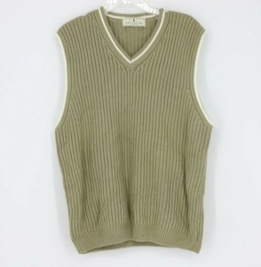 tan knitted vest