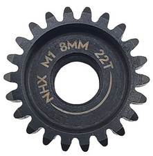 NEW NHX RC MOD1 8mm Bore Hardened Steel 22T Pinion Gear Speed Run Drag Racing