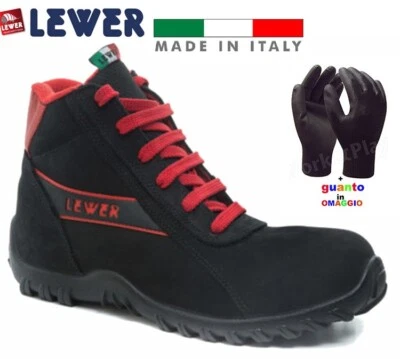 scarpa antinfortunistica alta LEWER DP20V S3 lavoro italiana N 48 - 50