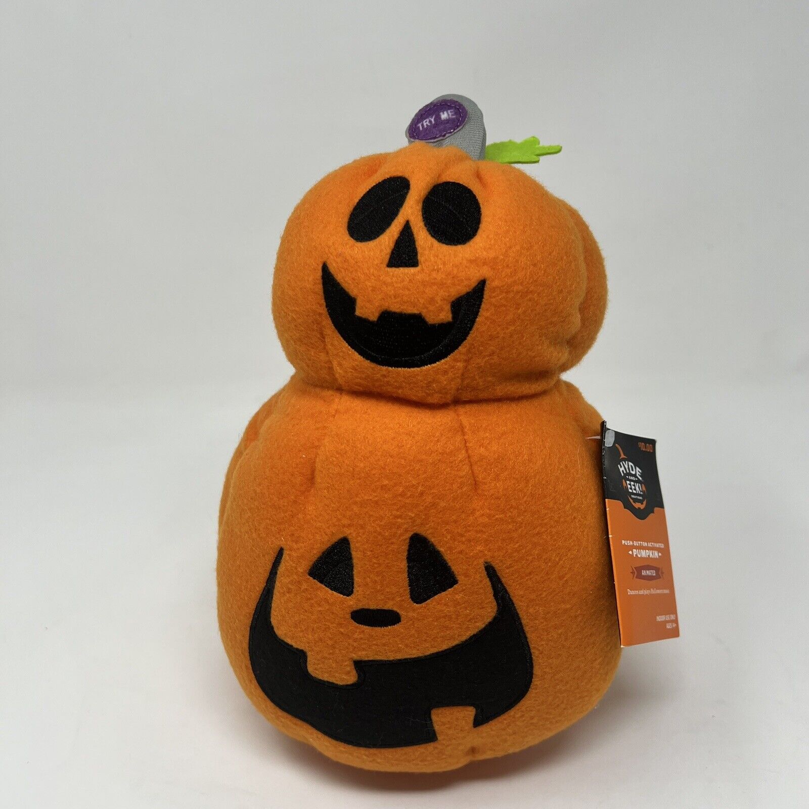 Hyde And Eek Target Animated Happy Halloween Stacked Pumpkins Plush Toy Decor