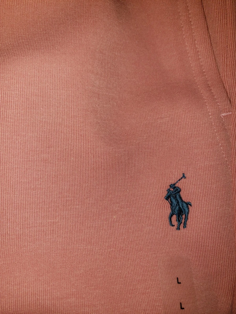 NWOT Polo Ralph Lauren Men s Pink Fleece Sweat Shorts Drawstring