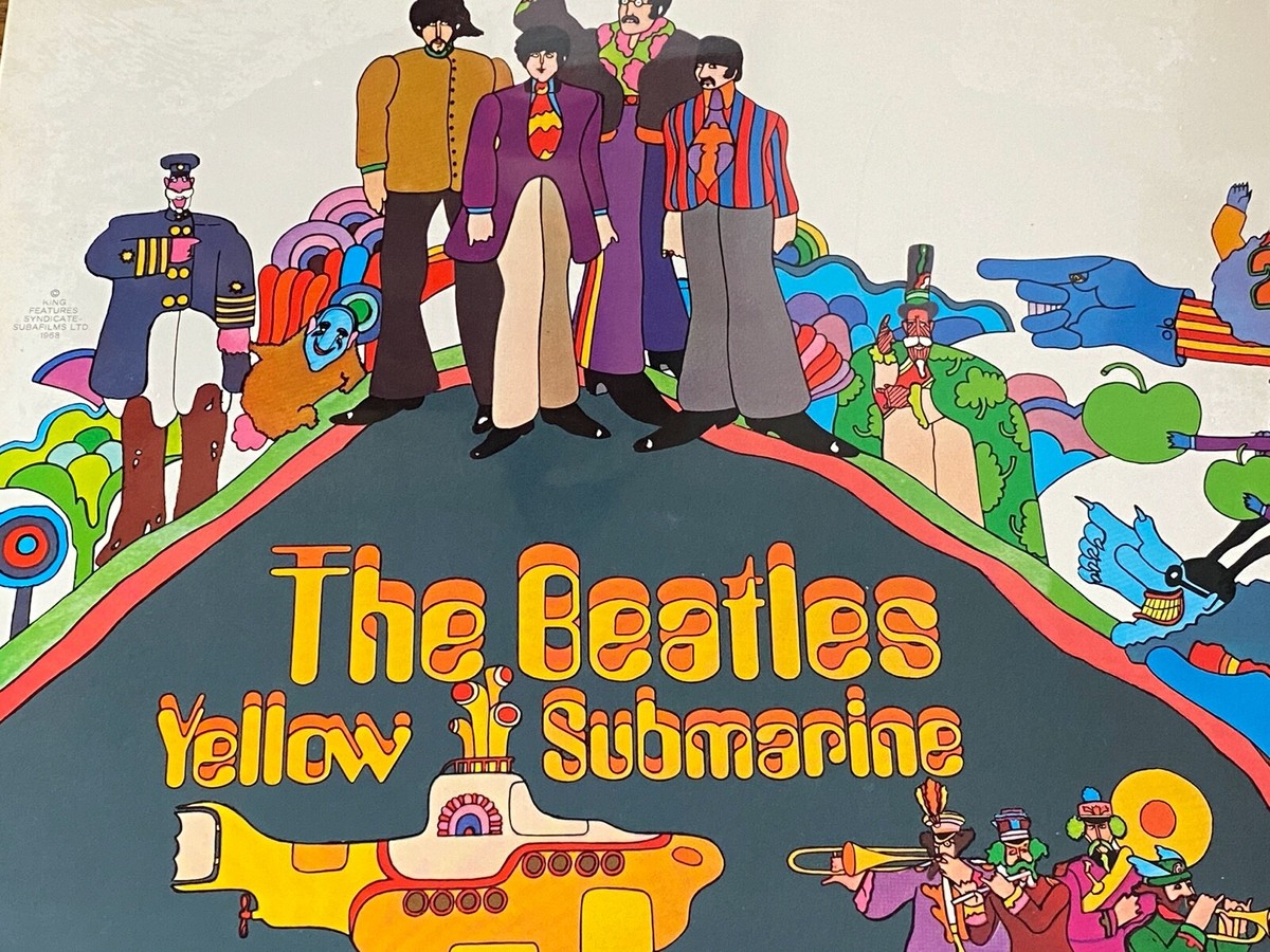 ビートルズ　イエロー・サブマリン　レコード　　　帯付き　送料込み レコード 赤盤 イエローサブマリン ビートルズ 国内盤 LP 送料