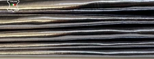 METALLIC STEEL Italian Goatskin Goat leather hides 2 skins 10sqf 0.9mm #B9347