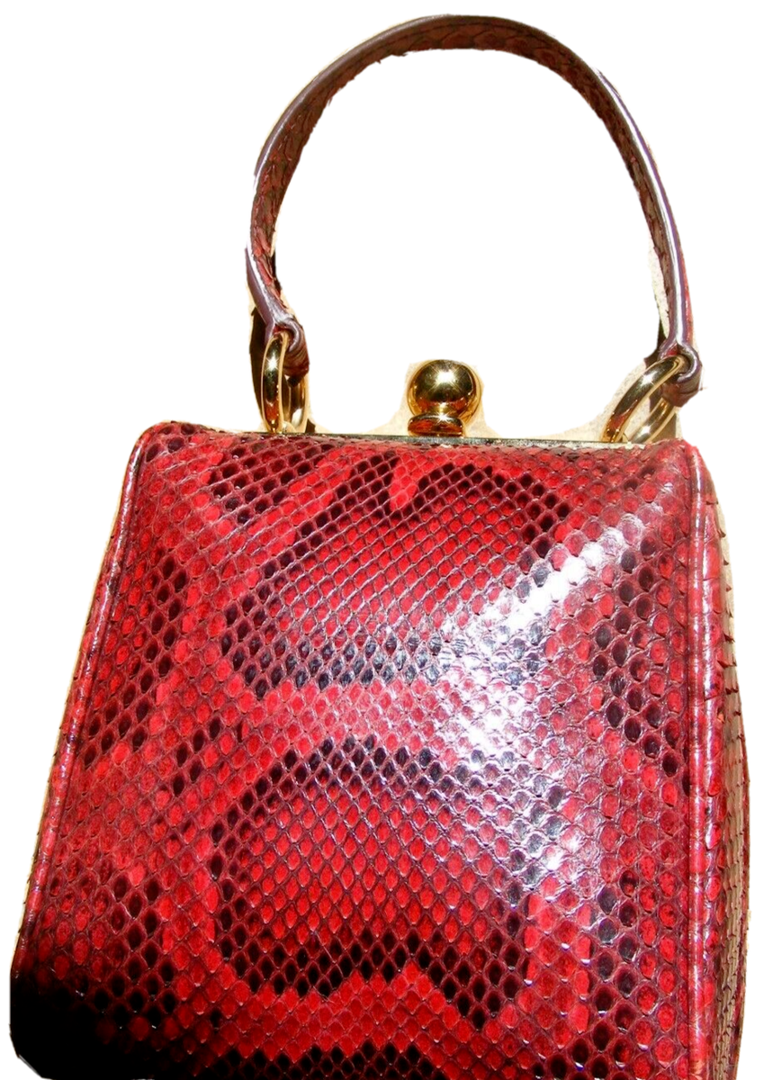 DOLCE & GABBANA Genuine PYTHON Skin MISS AGATA box shaped DOLCE & GABBANA Genuine PYTHON Skin MISS AGATA box shaped