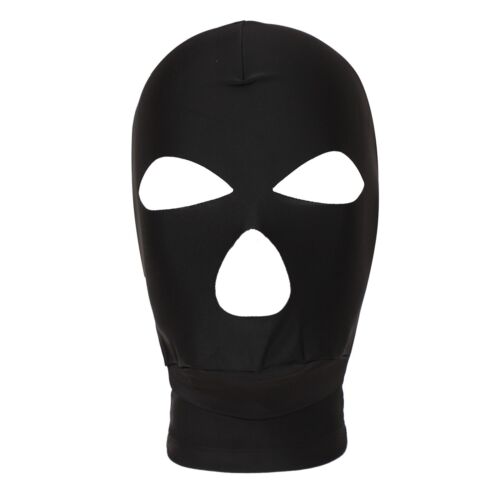 Adult Headgear Elastic Balaclava Hoods Cosplay Motorcycle Helmet Lined Black - Picture 4 of 47
