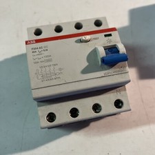 ABB F204 A 4-Pole Circuit Breaker 80a 240V Leakage Residual Current Switch