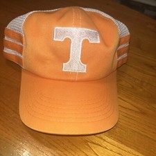 Vintage Tennessee Volunteers Hat Cap Snap Back Orange Vols Trucker Mesh USA