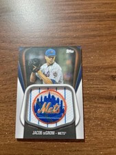 2020 Topps Jumbo Jersey Sleeve Patches #JJSPJD Jacob deGrom Mets