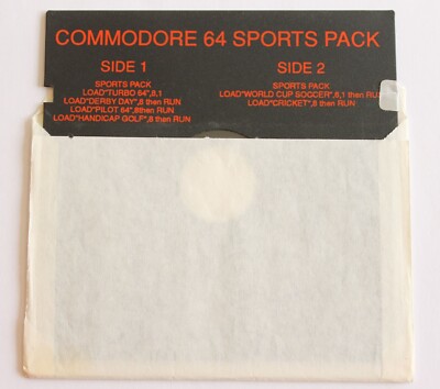 Sports Pack Turbo Derby Day Pilot Handicap Golf World Cup Soccer Cricket  (C64)