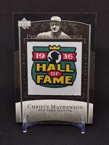 2007-08 Upper Deck Premier Stitchings Christy Mathewson 1936 HOF Patch #/50