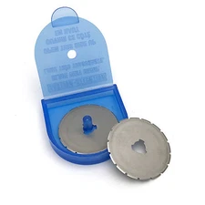  2 Pk. 28MM Skip Cut Rotary Cutter Refill Replacment Blade For Fabric Cutters 