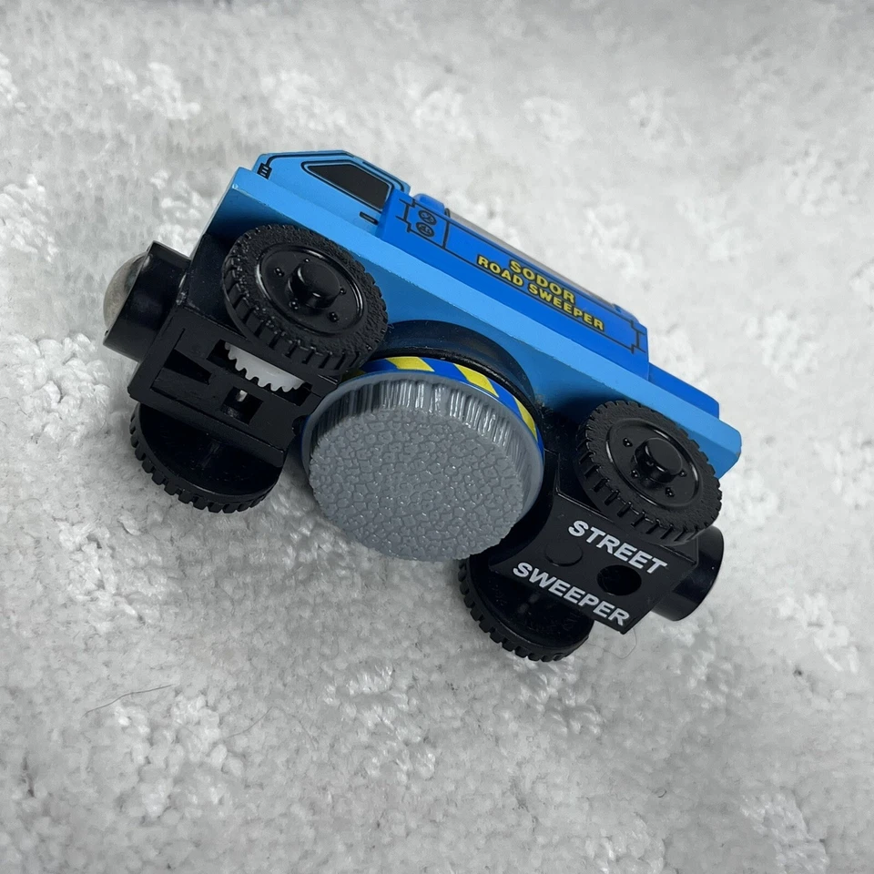 Camión de basura Thomas Friends 2003 tren de madera y barredora de calles - excelente estado Foto 2 de 4