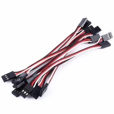 10pcs 10cm Quadcopter Servo Extension Lead JR Male To Male Wire Cable