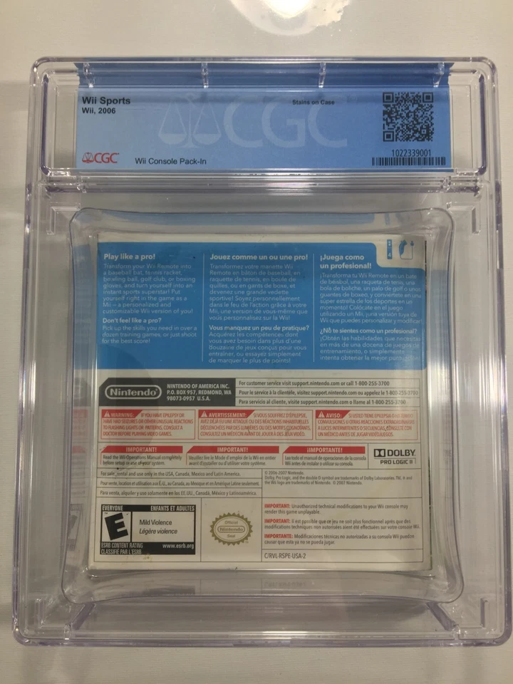 CGC - Wii Sports Nintendo Wii 2006 Factory Sealed Brand New A+ SEAL Graded 7.5 - Image 3 of 4