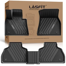 LASFIT LINERS Floor Mats for BMW X7 2019-2026 7-Seater 1st & 2nd Row TPE Liners