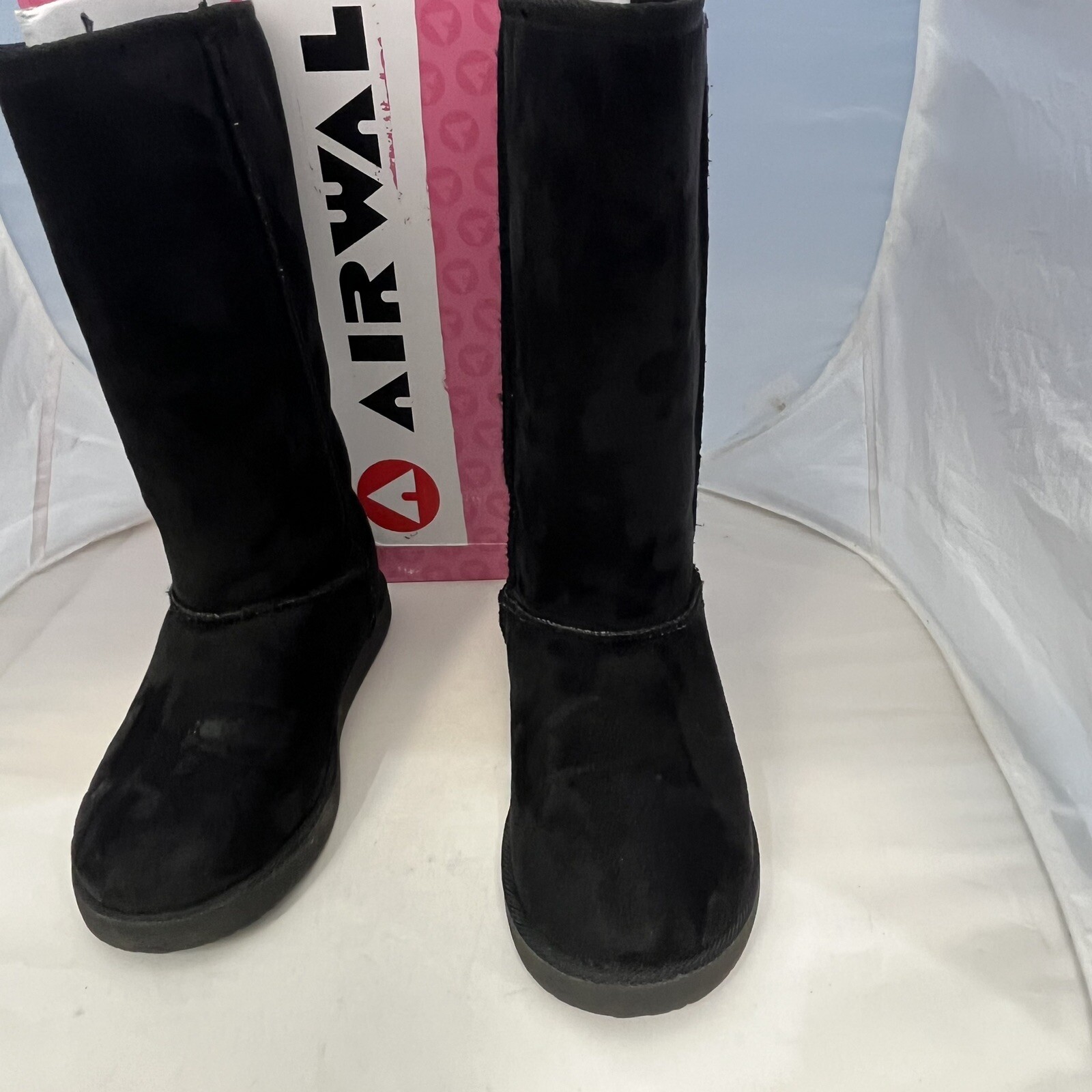 2008 Payless Shoes Airwalk Regan Plano Calf Length Black Boots Women Size 8