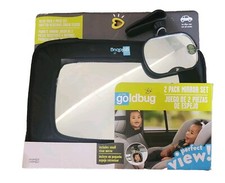 New GO by Goldbug Perfect View 2-piece Mirror Set for Kids Infant Baby Headrest