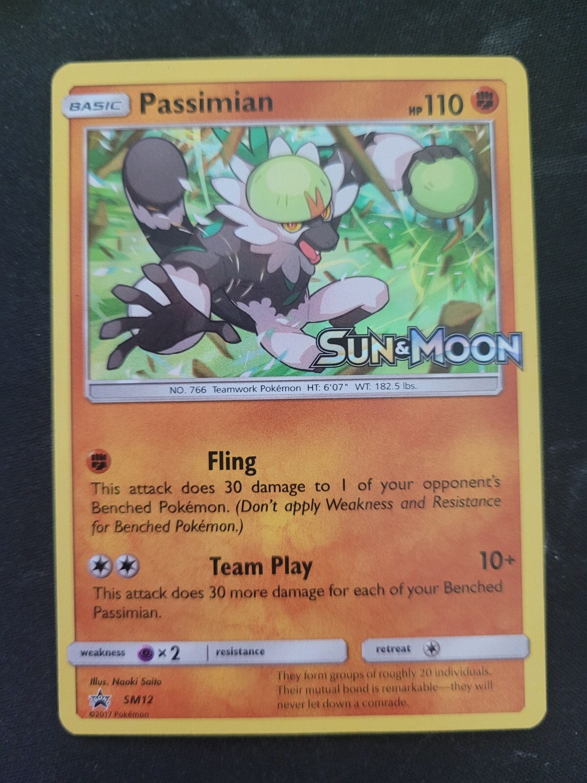 Passimian (SM12) - Sun & Moon Prerelease Holo Promo - Pokemon Card
