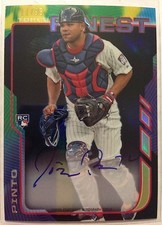 Josmil Pinto 2014 Topps Finest BLACK Refractor RC on-card Auto #'d 11/99 - TWINS