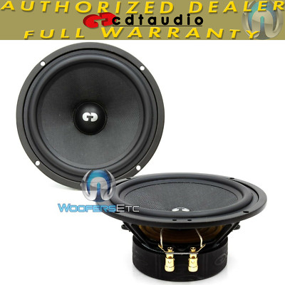 CDT AUDIO ES-6 6.5'' EUROSPORT GOLD 160W RMS MIDRANGE 4 OHM CAR SPEAKERS PAIR NEW