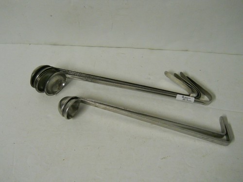 x7 Stainless Steel Commercial Restaurant Gravy Sauce Ladle Spoons 1/4 & 1/2oz