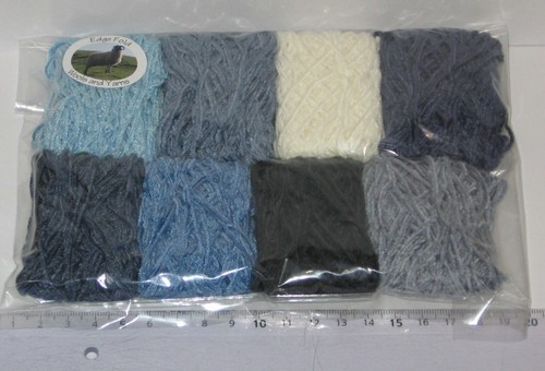 40g Blue Shades Small balls 4 ply flat Chenille knitting wool yarn fly tying Pk3 - Picture 8 of 9