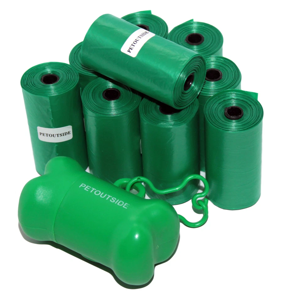 1020 DOG PET WASTE POOP BAGS PICK UP YOUR COLOR REFILL ROLLS With FREE DISPENSER - Image 3 of 4