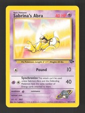 Sabrina's Abra (93) - 093/132 - Gym Challenge - Lightly Played