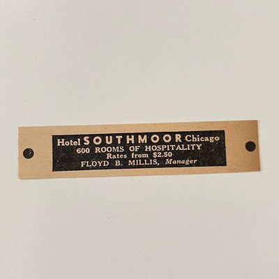 Hotel Southmoor Chicago 600 Rooms Of Hospitality Floyd B Millis 1942 Ad SAK3-S44