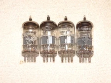 4 x 6DJ8/ECC88 Amperex Bugle Boy Tubes*Very Strong Matched Quad*#4
