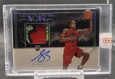 2021-22 Scottie Barnes Noir RPA RC Rookie Auto /99 SSP Seal #RA-SCB