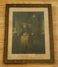 Antique Print HOME FROM THE WAR Boar War Military Soldier Arthur Stocks *RARE 