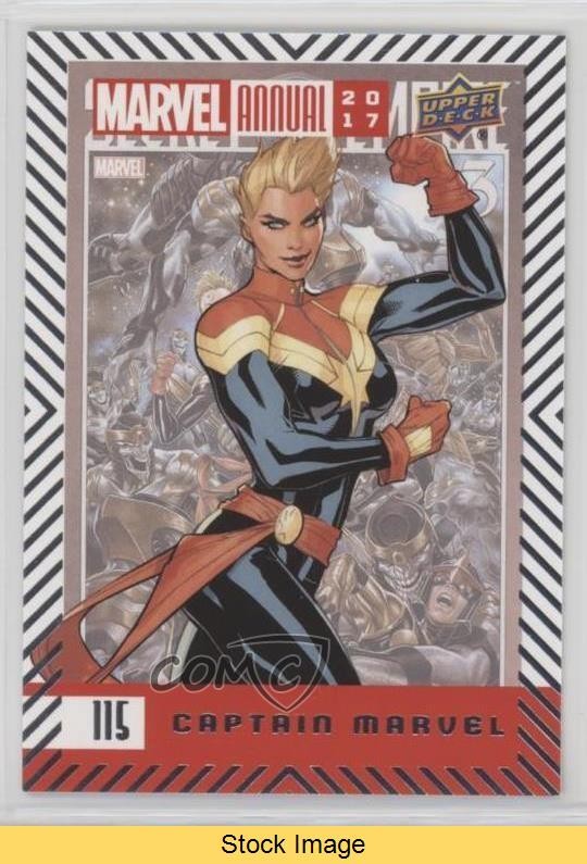 2017 Upper Deck Marvel Annual SP Captain Marvel #115 READ 0ad