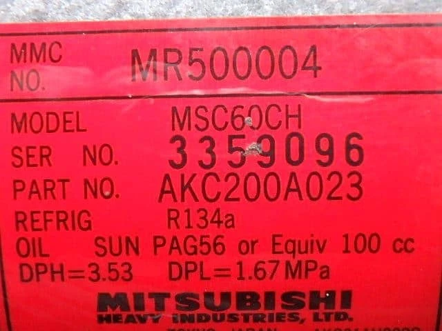MITSUBISHI Minica 2010 HBD-H47V A/C Compressor MR460140 [Used] [PA107887404] - Image 3 of 4