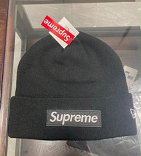 Supreme Black Beanie Box Logo Patch New Era S...