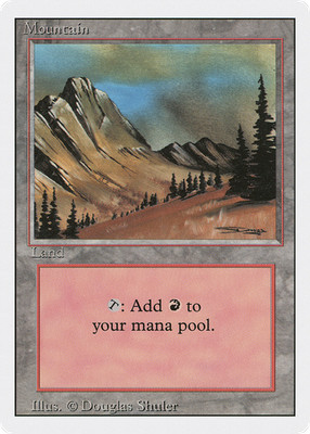 Mountain (C) #292 (HP) Revised Edition 3ED Magic MTG