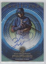 2022 Bowman Inception Prospect Blue Foil 96/99 Yohendrick Pinango Auto 10w8