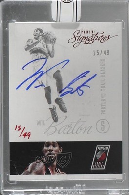 2015 Replay 15/49 Will Barton (2012-13 Panini Signatures Red) Buyback Auto 0b2