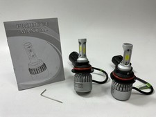 9007 Hb5 Cob C6 Series Led 6500k White Conversion Kit High Low Light Bulbs Pair