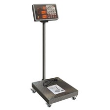 Simpletek Elektronische Tischwaage 300kg Mit Akku Wiederaufladbar, Mit Rollen