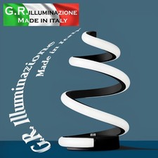 LAMPADA DA COMODINO MODERNA A LED COLOR NERO LUMETTO CAMERA DA LETTO Boucle