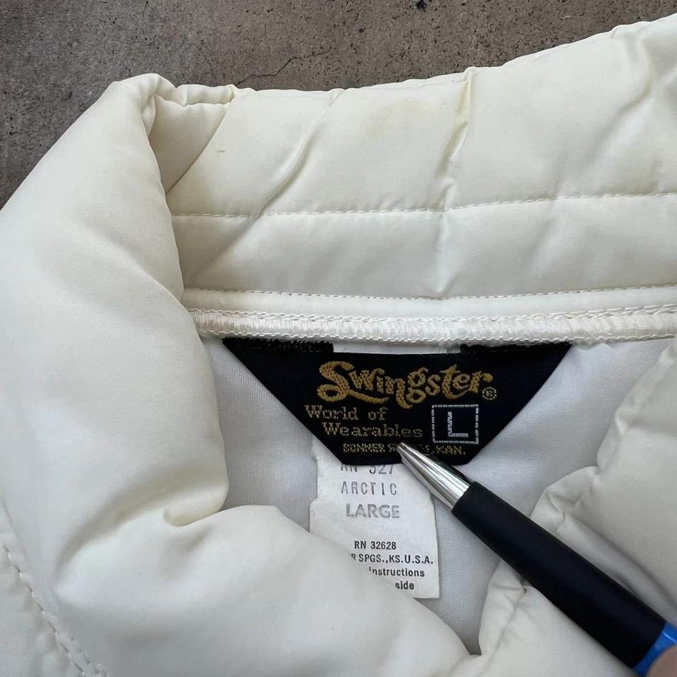 Vintage 70s natural light beer winter jacket Large swingster vtg outdoors - Image 3 of 4