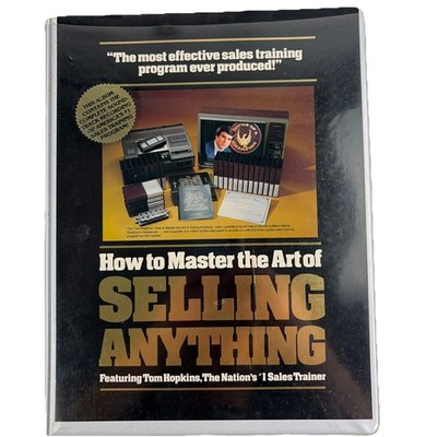 Tom Hopkins How To Master The Art of Selling Anything 12 Cassette Tapes (B)