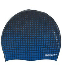Graphic Design Silicone Swim Cap 7.6in Height 7.5in Opening Non Slip