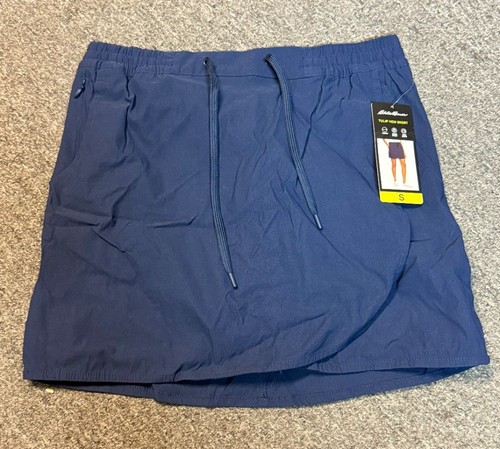 EDDIE BAUER Womens Tulip Hem Skort Blue Size Small