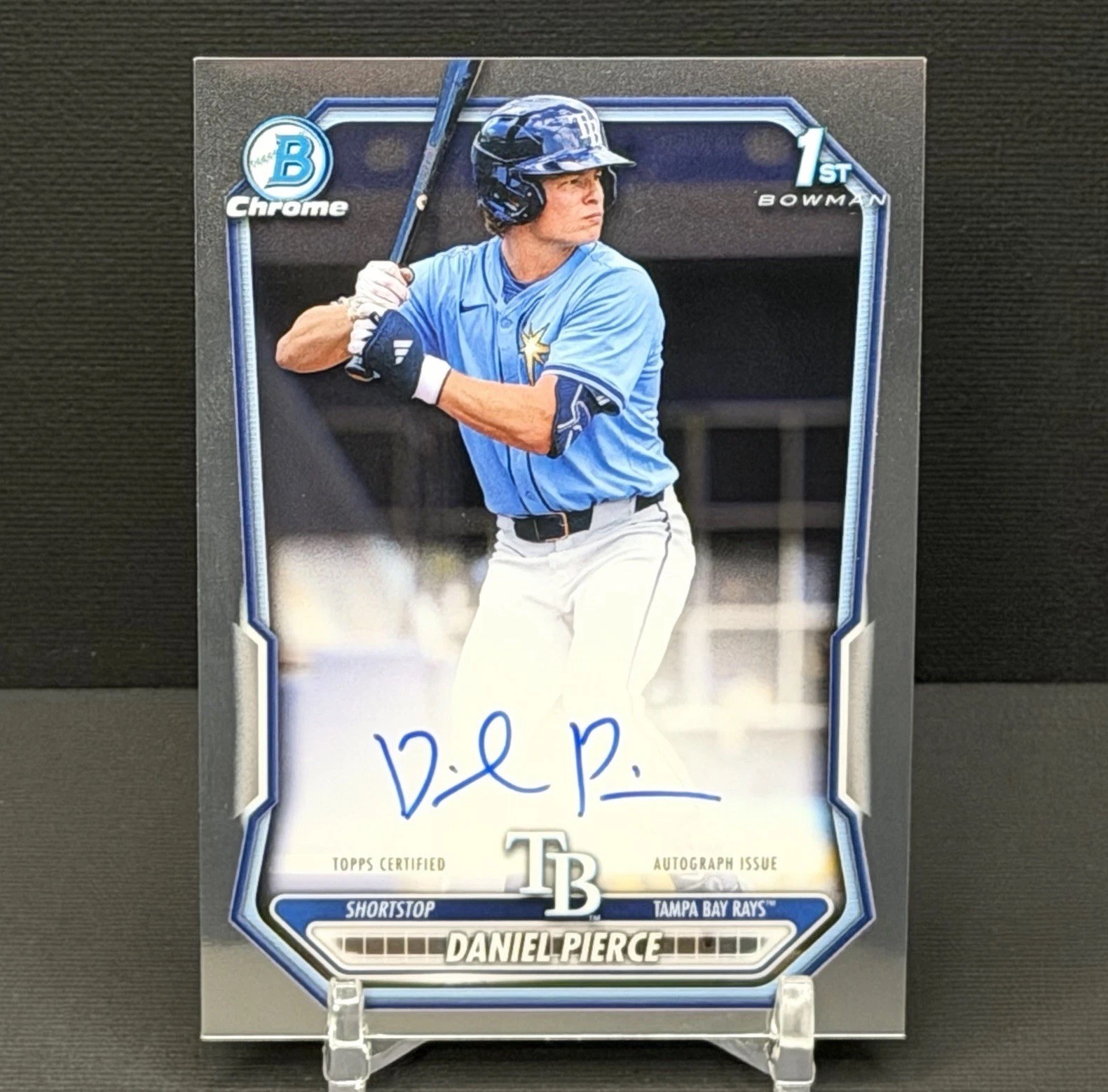2026 Topps Bowman Baseball DANIEL PIERCE #CPA-DP Autograph 1st RC SP TB RAYS